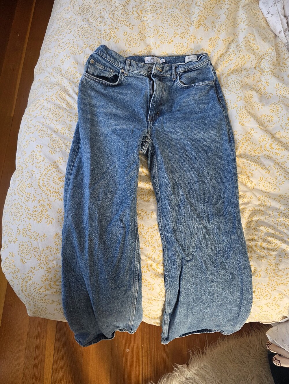 High Waisted Straigh Wide Leg Jeans